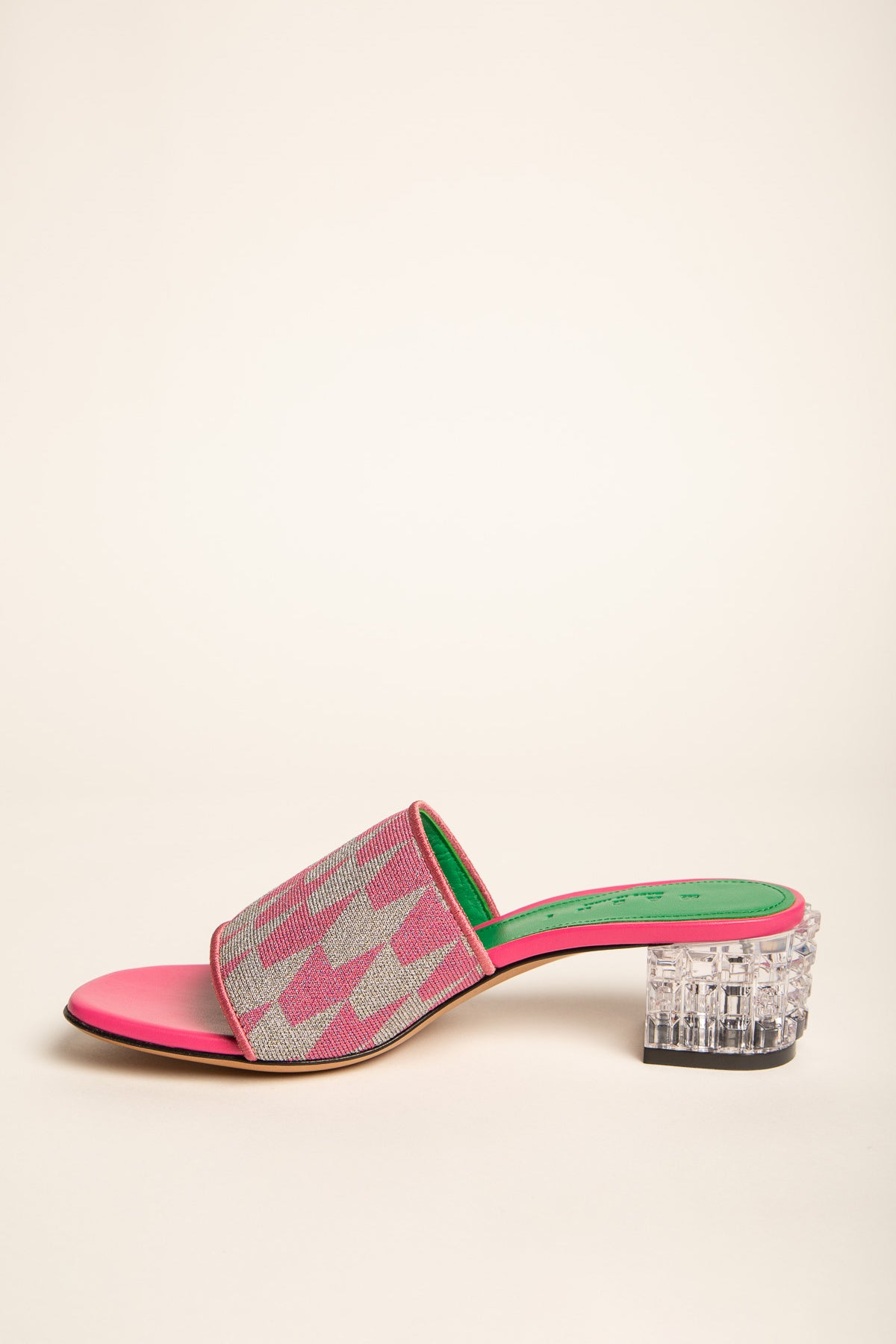 MARNI | CLEAR HEEL PRINT STRAP SANDALS