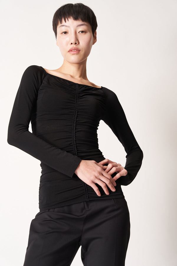GIVENCHY | RUCHED JERSEY TOP