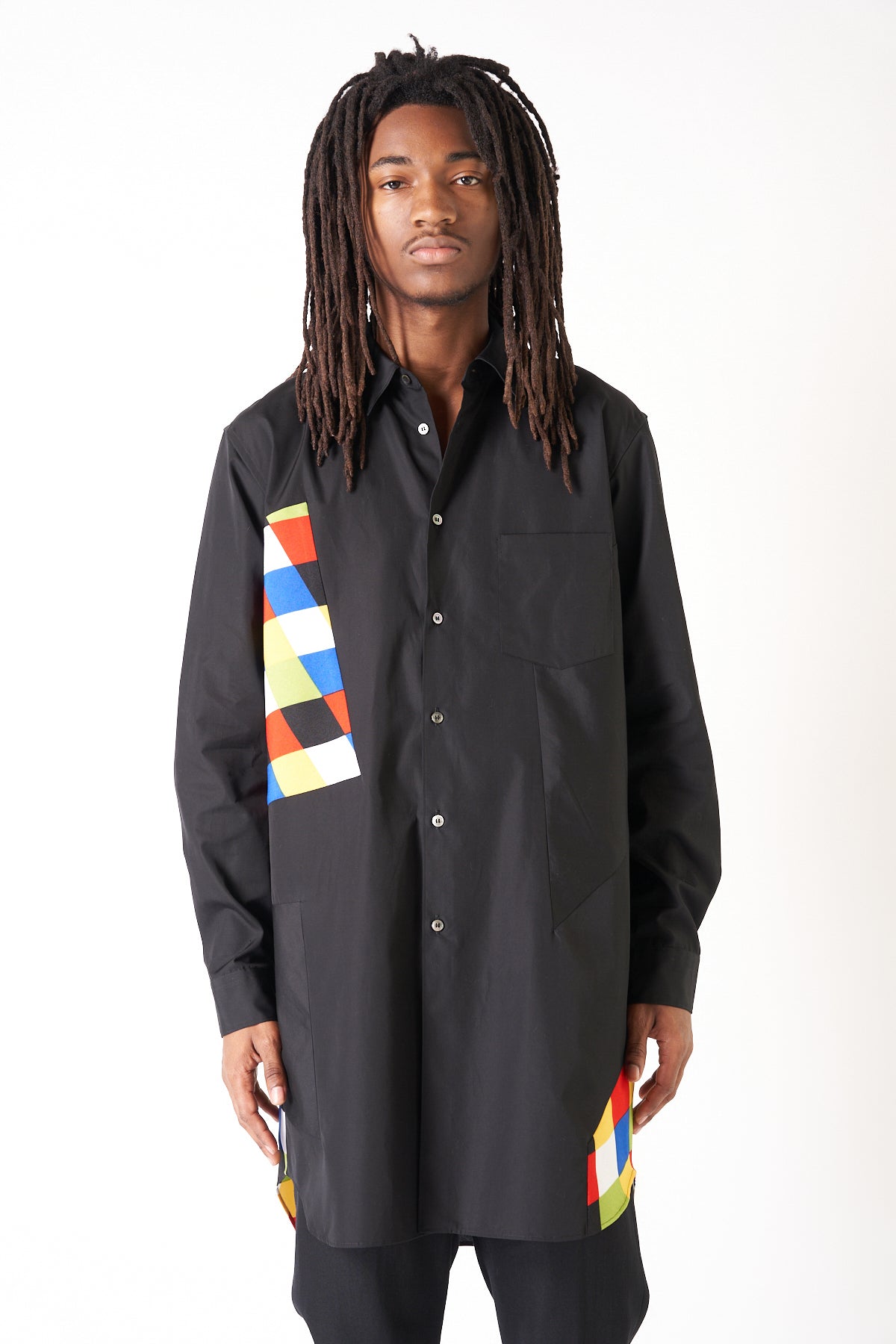 COMME DES GARÇONS HOMME PLUS | OXFORD DIAMOND LONG SLEEVE SHIRT - MAXFIELD LA