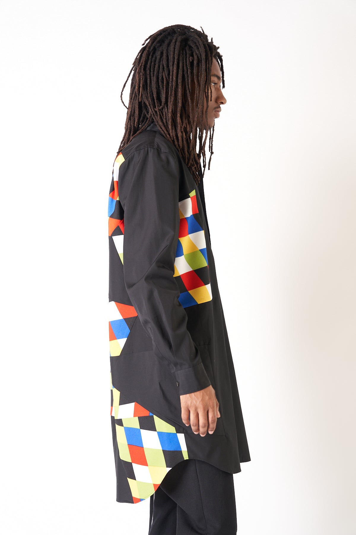 COMME DES GARÇONS HOMME PLUS | OXFORD DIAMOND LONG SLEEVE SHIRT - MAXFIELD LA