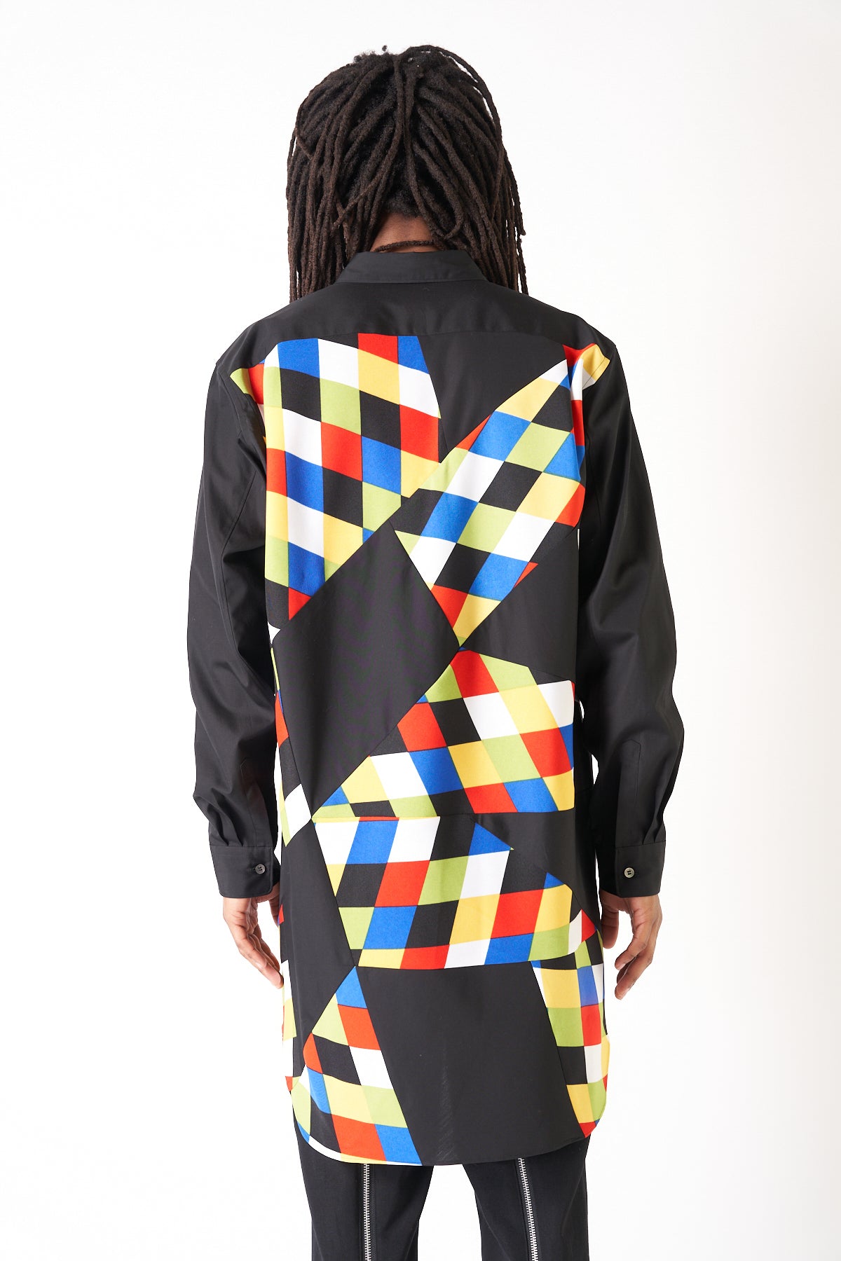 COMME DES GARÇONS HOMME PLUS | OXFORD DIAMOND LONG SLEEVE SHIRT - MAXFIELD LA