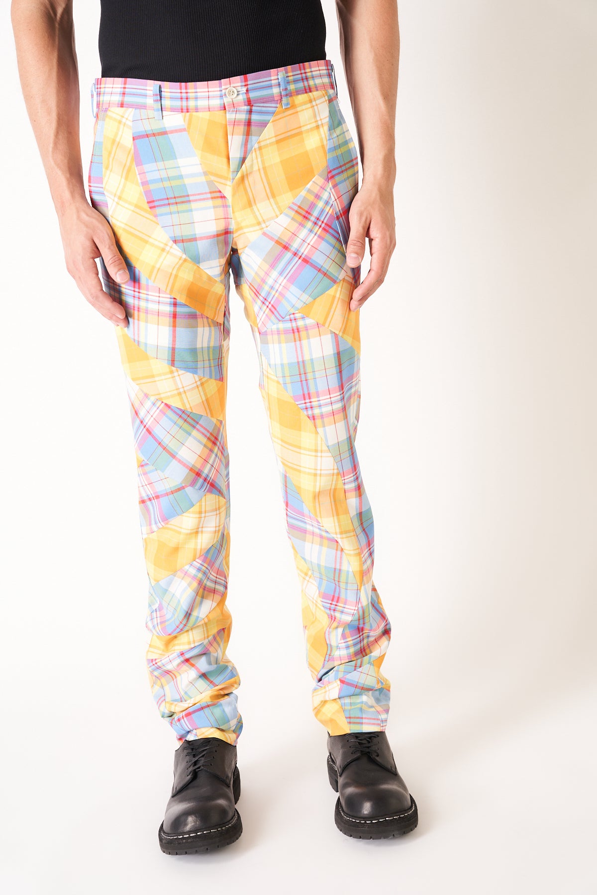 COMME DES GARÇONS HOMME PLUS | TARTAN CHECK PANTS - MAXFIELD LA
