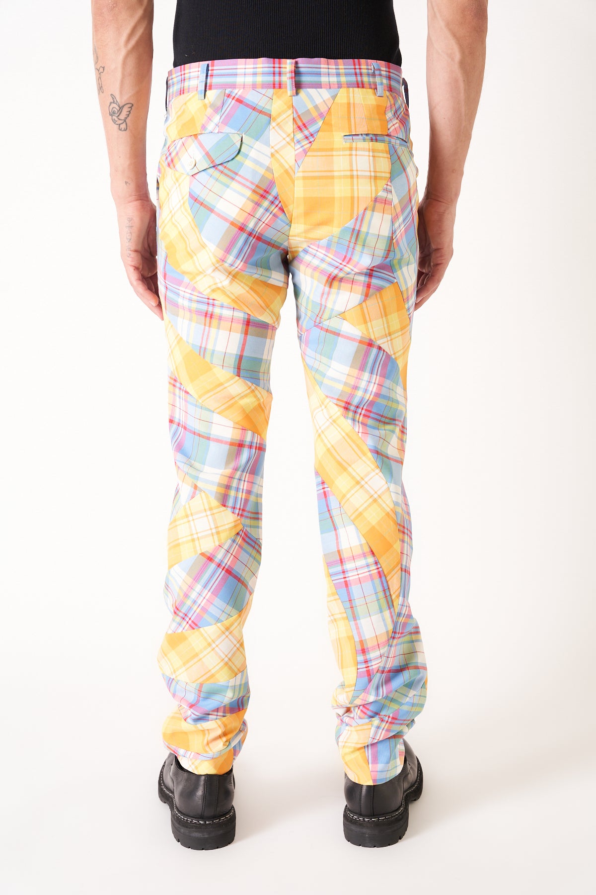 COMME DES GARÇONS HOMME PLUS | TARTAN CHECK PANTS - MAXFIELD LA