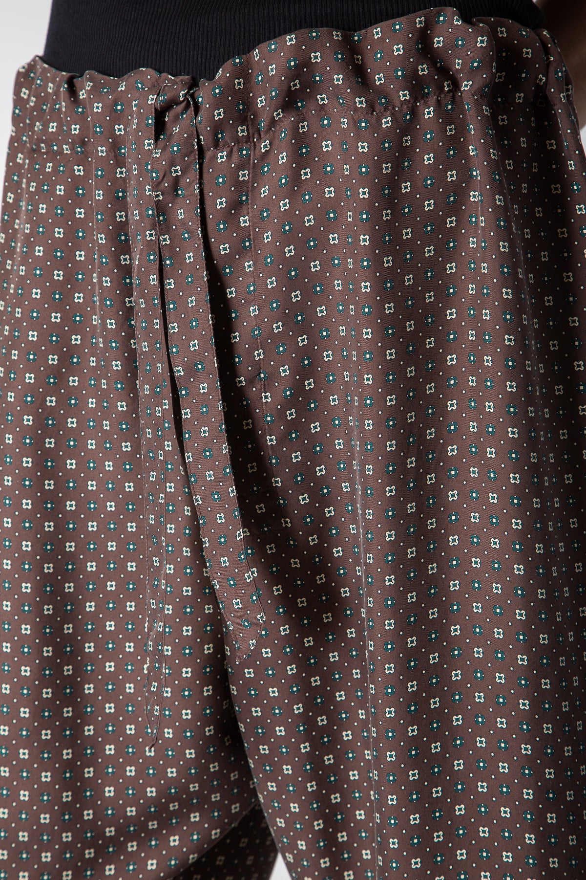 MAISON MARGIELA | PRINTED SILK SATIN PANTS - MAXFIELD LA