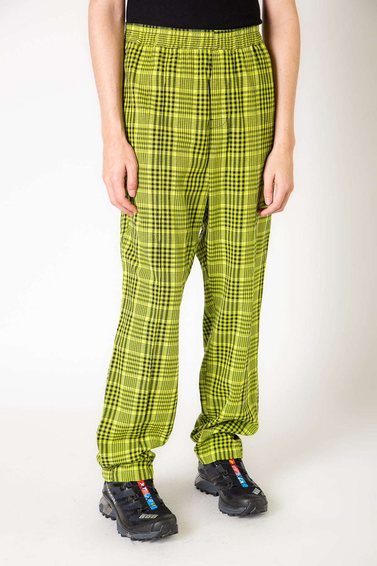 NOMA T.D. | GINGHAM CHECK EASY PANTS - MAXFIELD LA