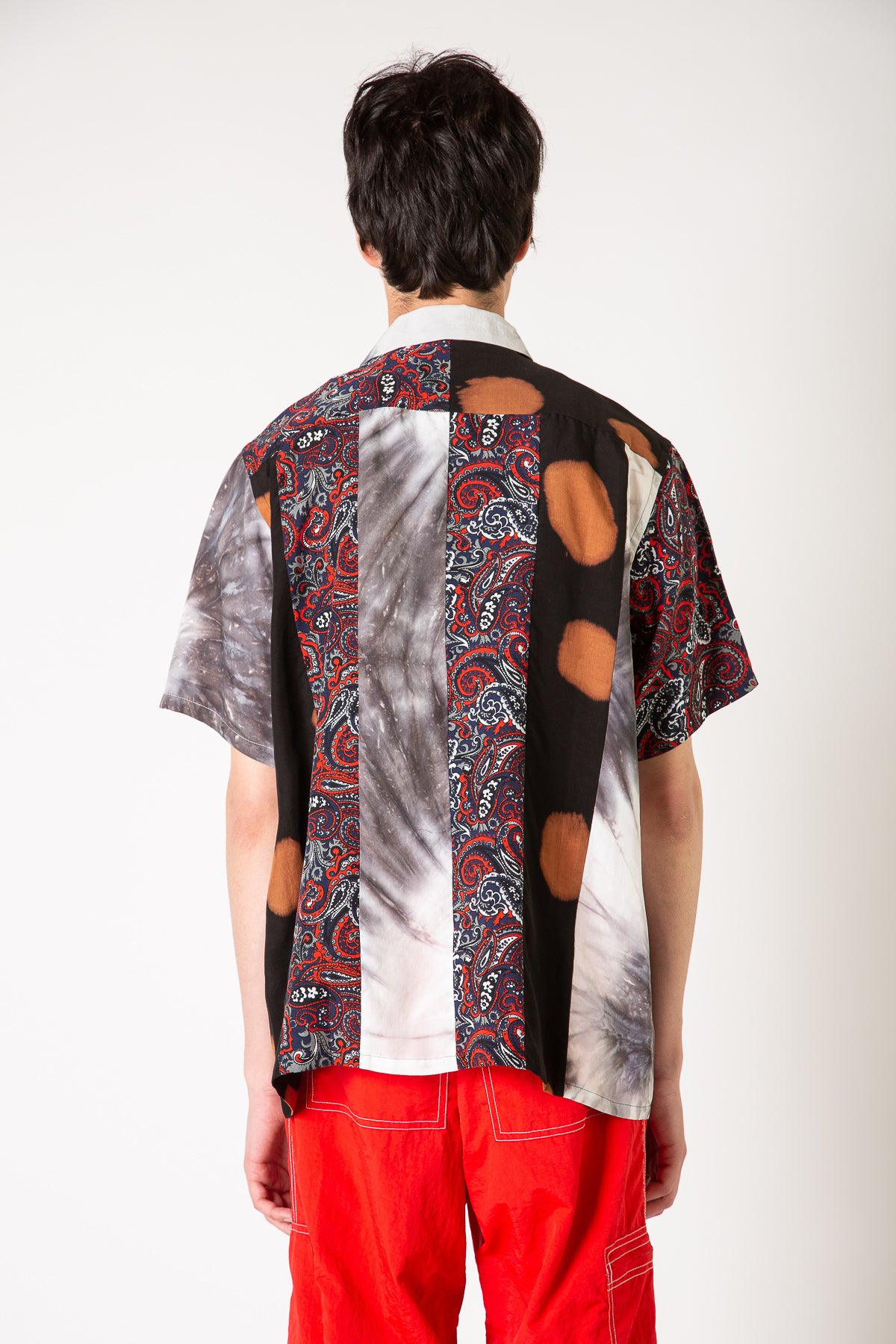 NOMA T.D. | PATCHWORK SHORT SLEEVE SHIRT - MAXFIELD LA