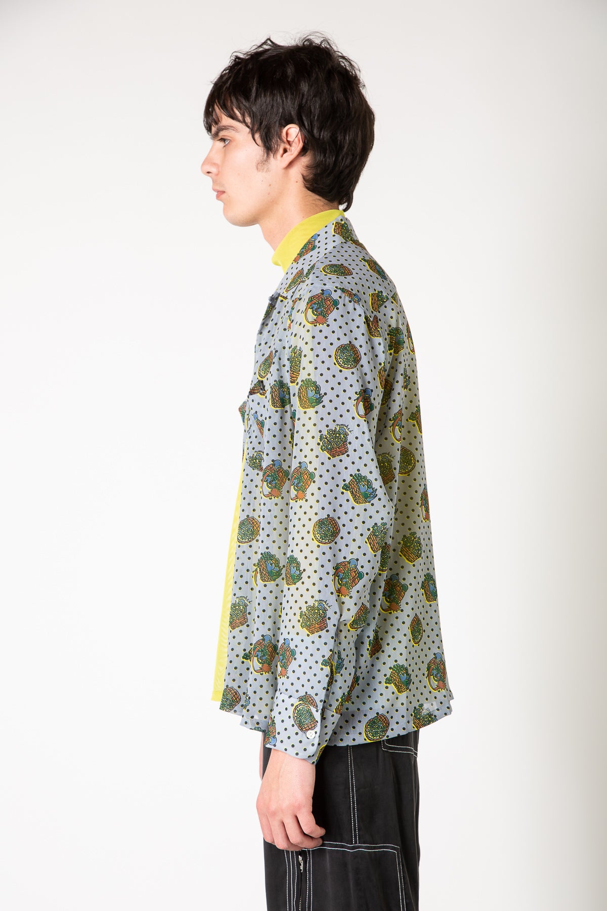 NOMA T.D. | CHIFFON BASKETS SHIRT - MAXFIELD LA