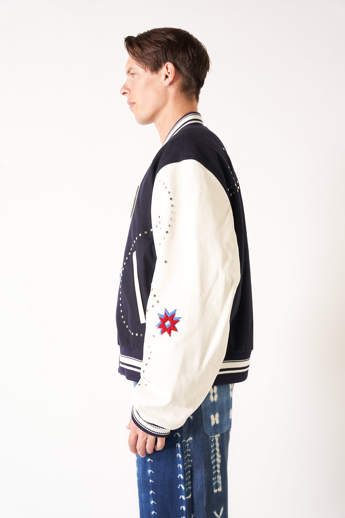 WALES BONNER | ASCEND VARSITY JACKET - MAXFIELD LA