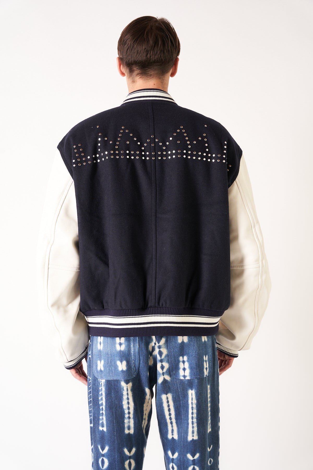 WALES BONNER | ASCEND VARSITY JACKET - MAXFIELD LA