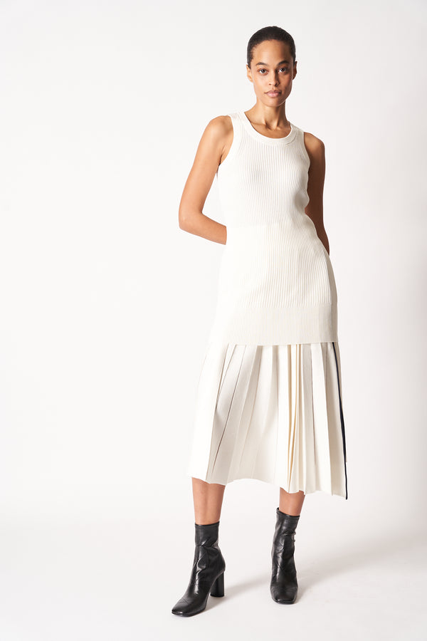 SACAI | SILK KNIT DRESS