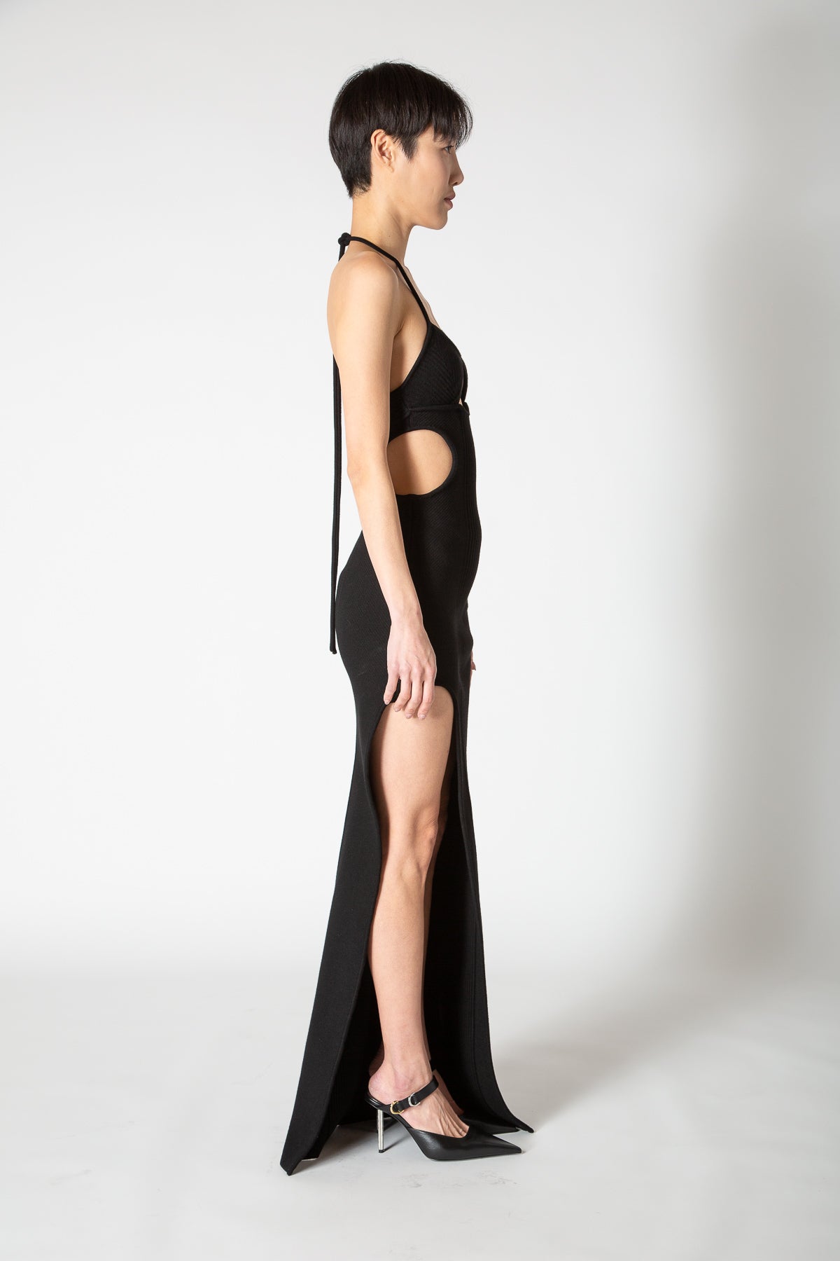 OFF-WHITE | CUT OUT HALTER DRESS