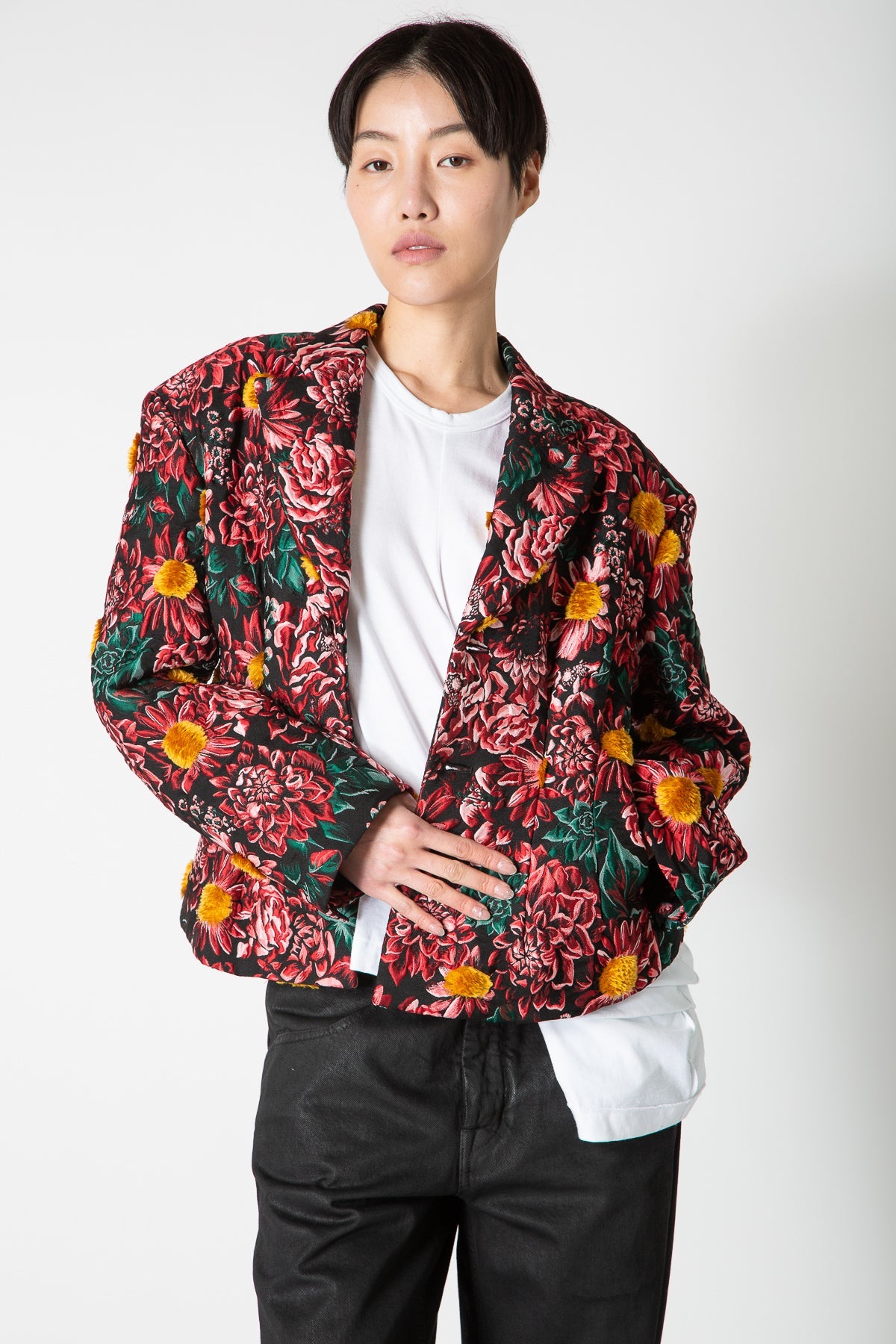 COMME DES GARÇONS | STRUCTURED FLOWER JACKET - MAXFIELD LA