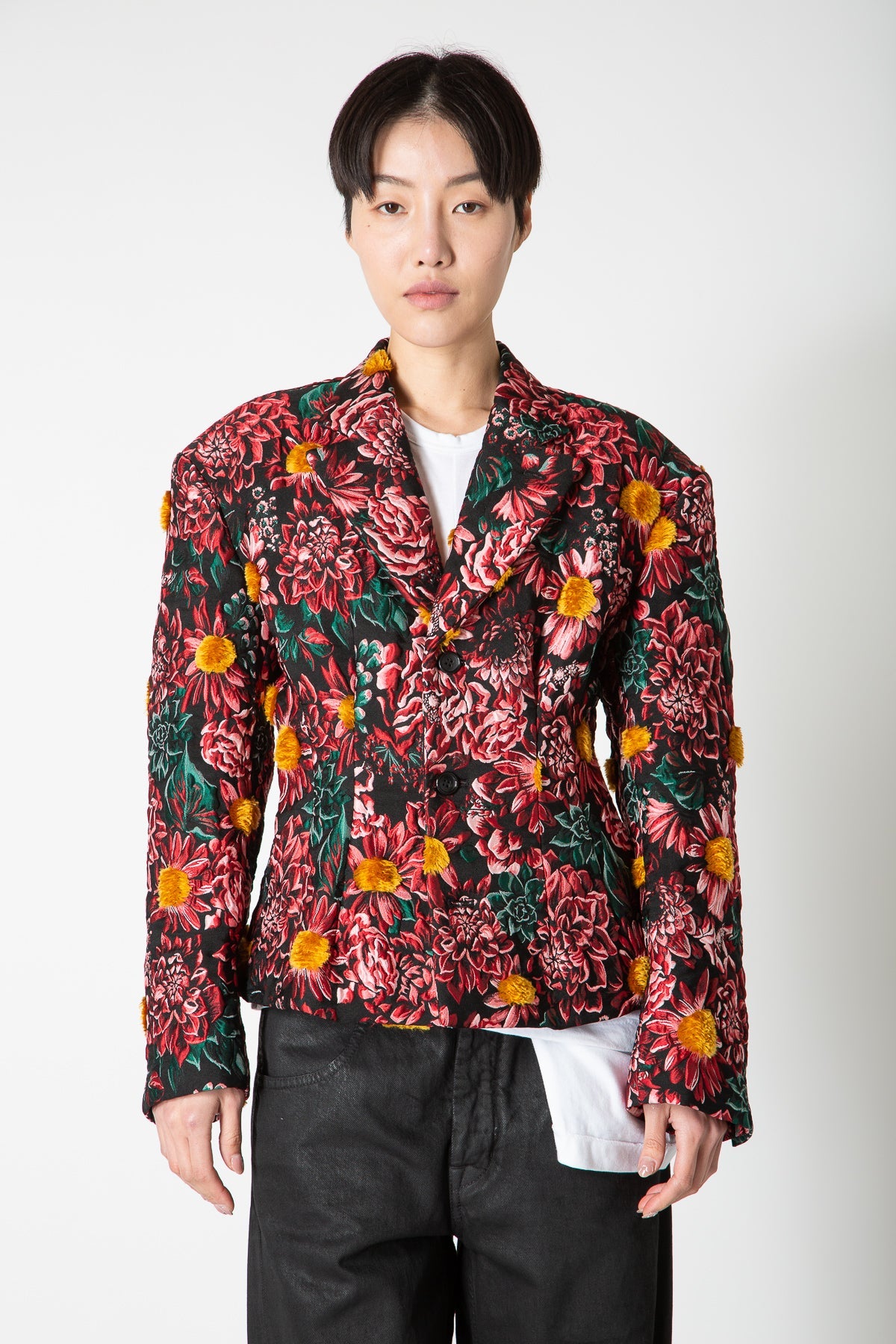 COMME DES GARÇONS | STRUCTURED FLOWER JACKET - MAXFIELD LA