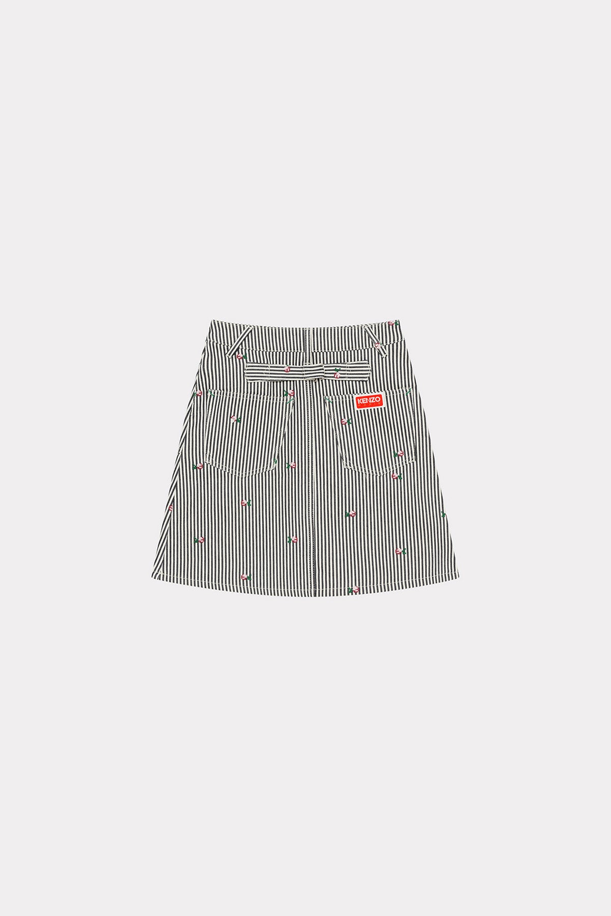 KENZO | RINSE STRIPE DENIM SKIRT