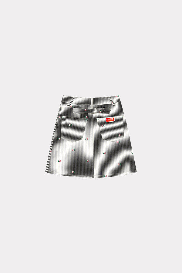 KENZO | RINSE STRIPE DENIM SKIRT