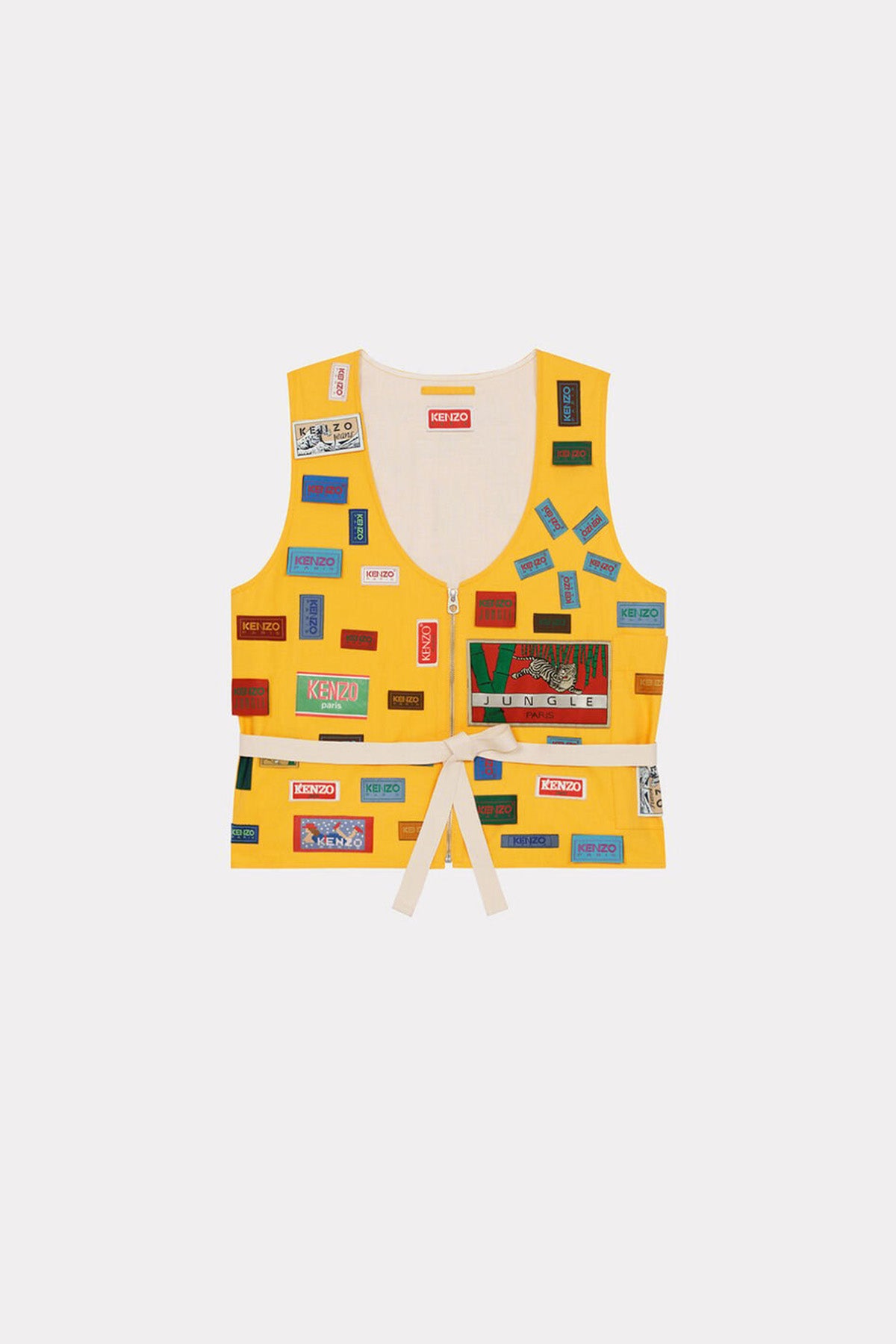 Kenzo Archives Labels waistcoat - Yellow