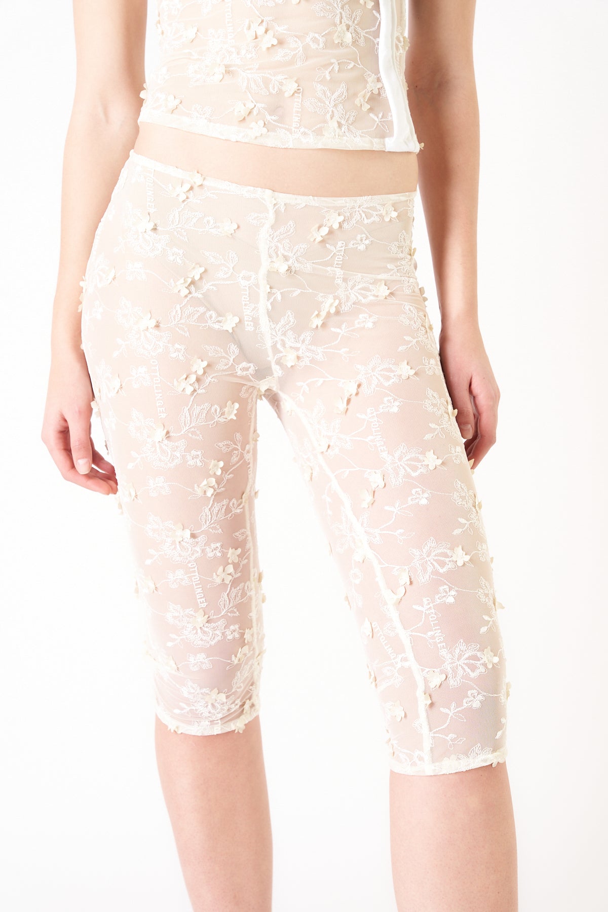 OTTOLINGER | LACE CAPRI PANTS - MAXFIELD LA