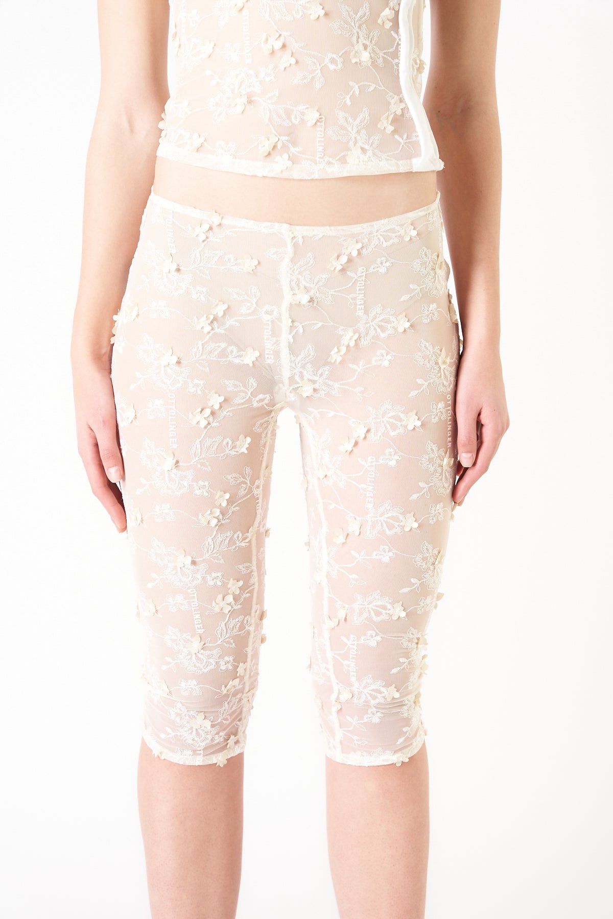OTTOLINGER | LACE CAPRI PANTS - MAXFIELD LA