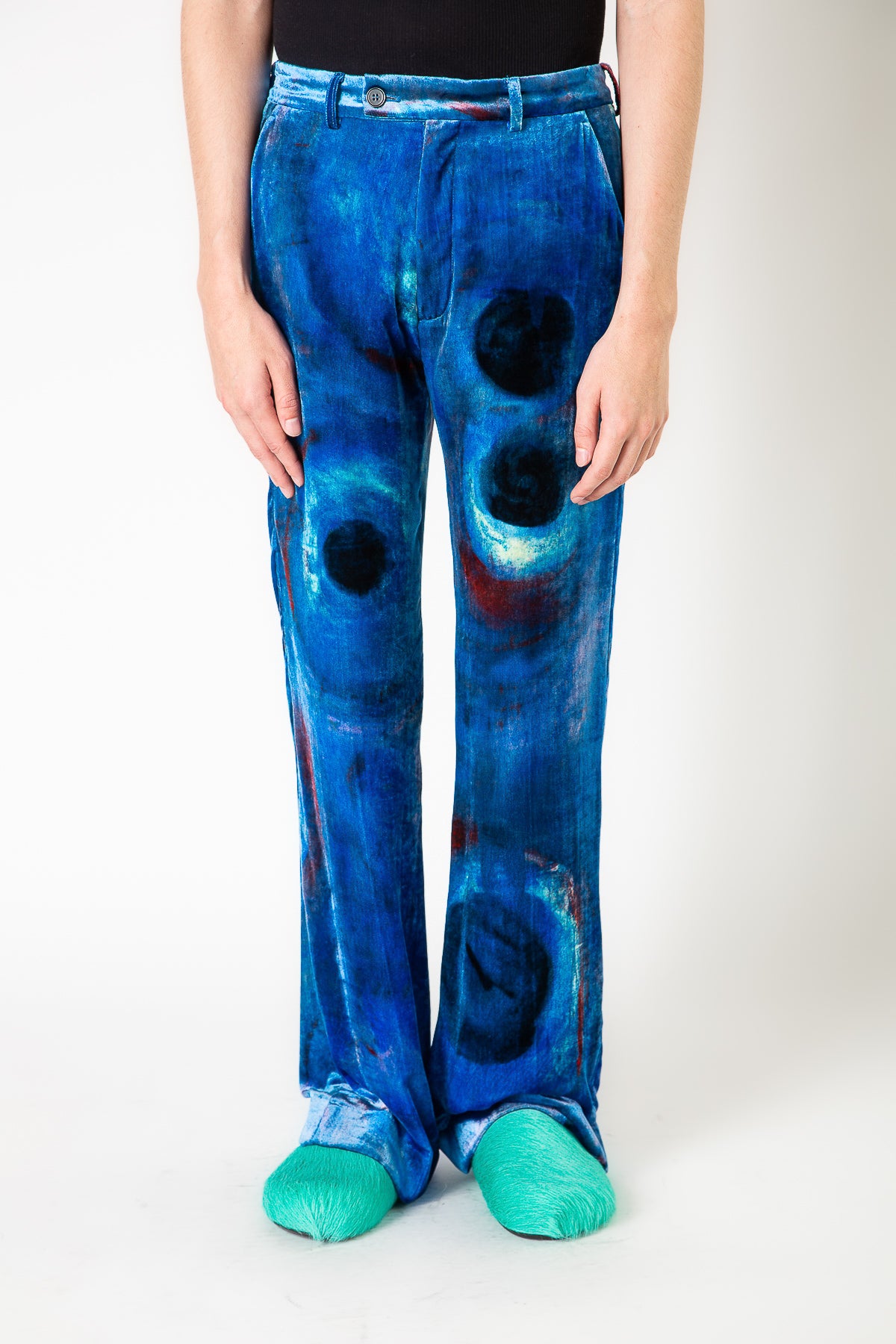 MARNI | VELVET PRINTED TROUSERS