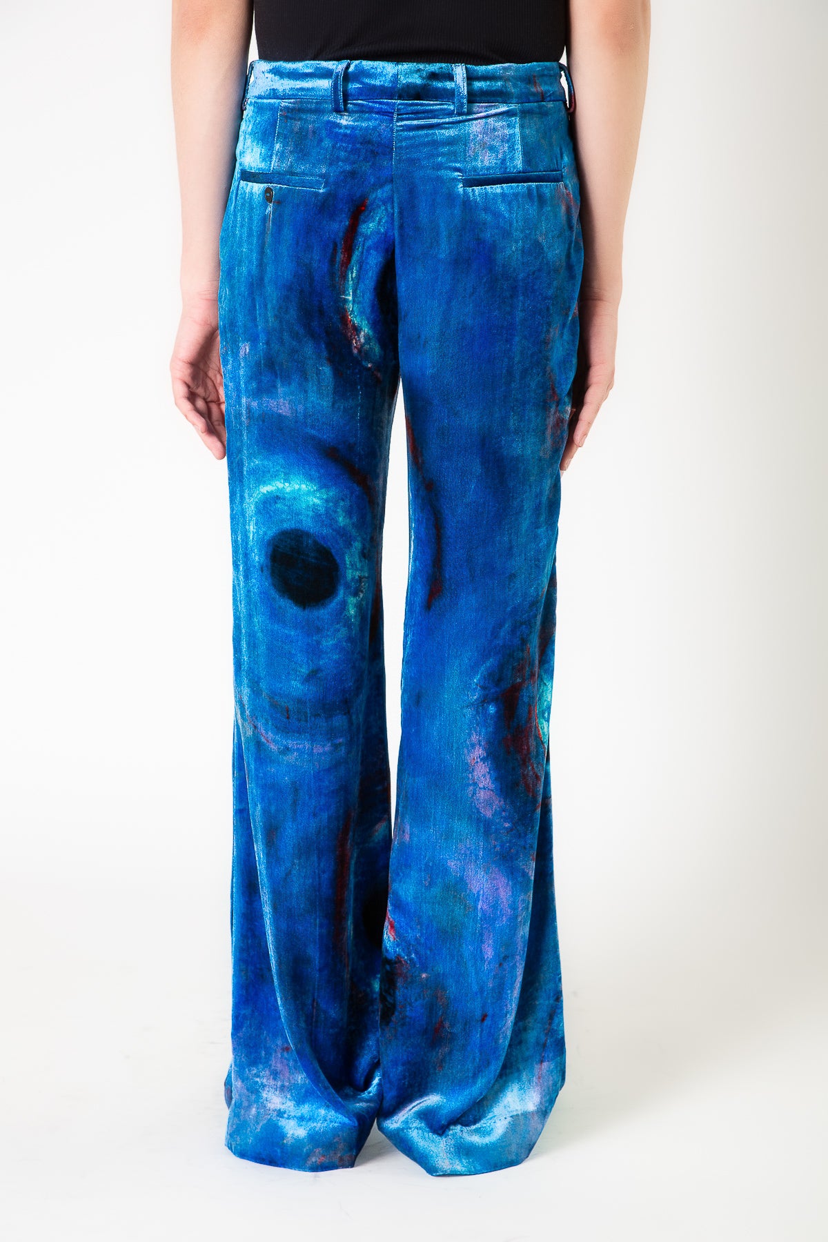 MARNI | VELVET PRINTED TROUSERS - MAXFIELD LA