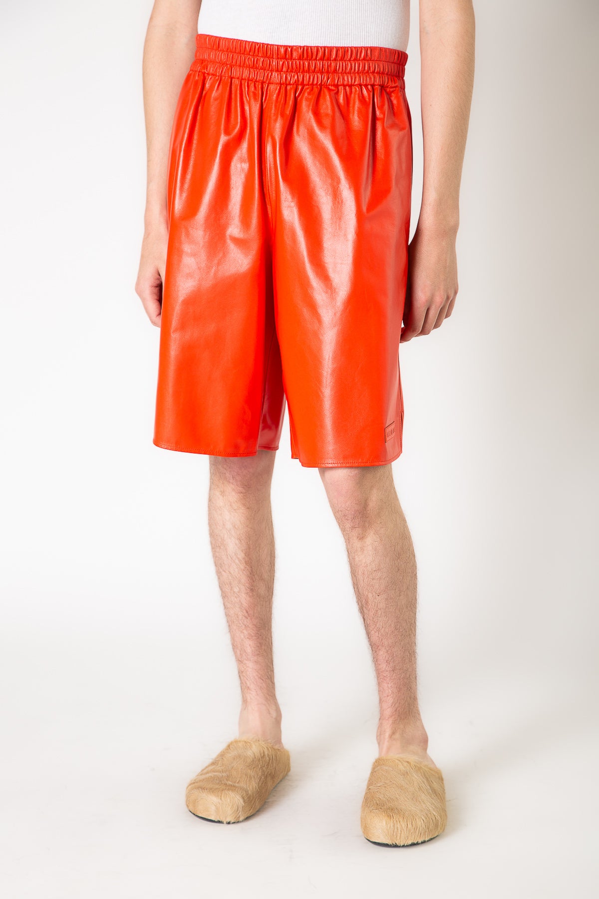 MARNI | LEATHER SHORTS - MAXFIELD LA