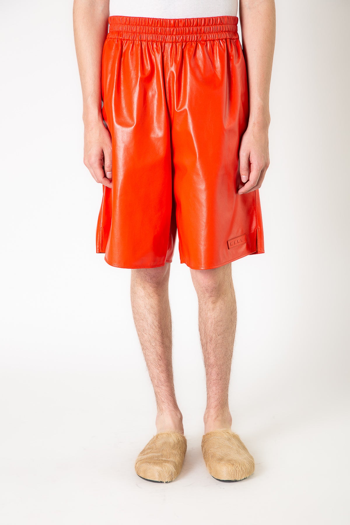 MARNI | LEATHER SHORTS - MAXFIELD LA