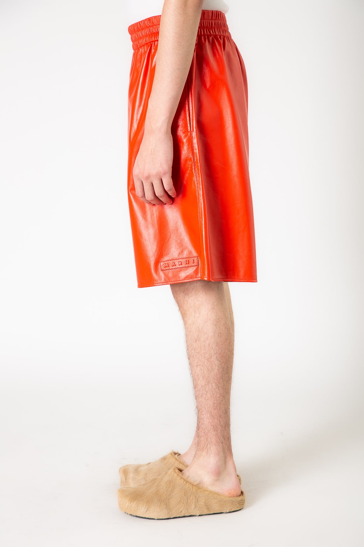 MARNI | LEATHER SHORTS - MAXFIELD LA
