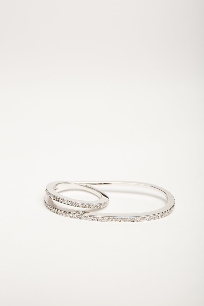 FIYA JEWELLERY | WHITE GOLD DIAMOND DOUBLE RING