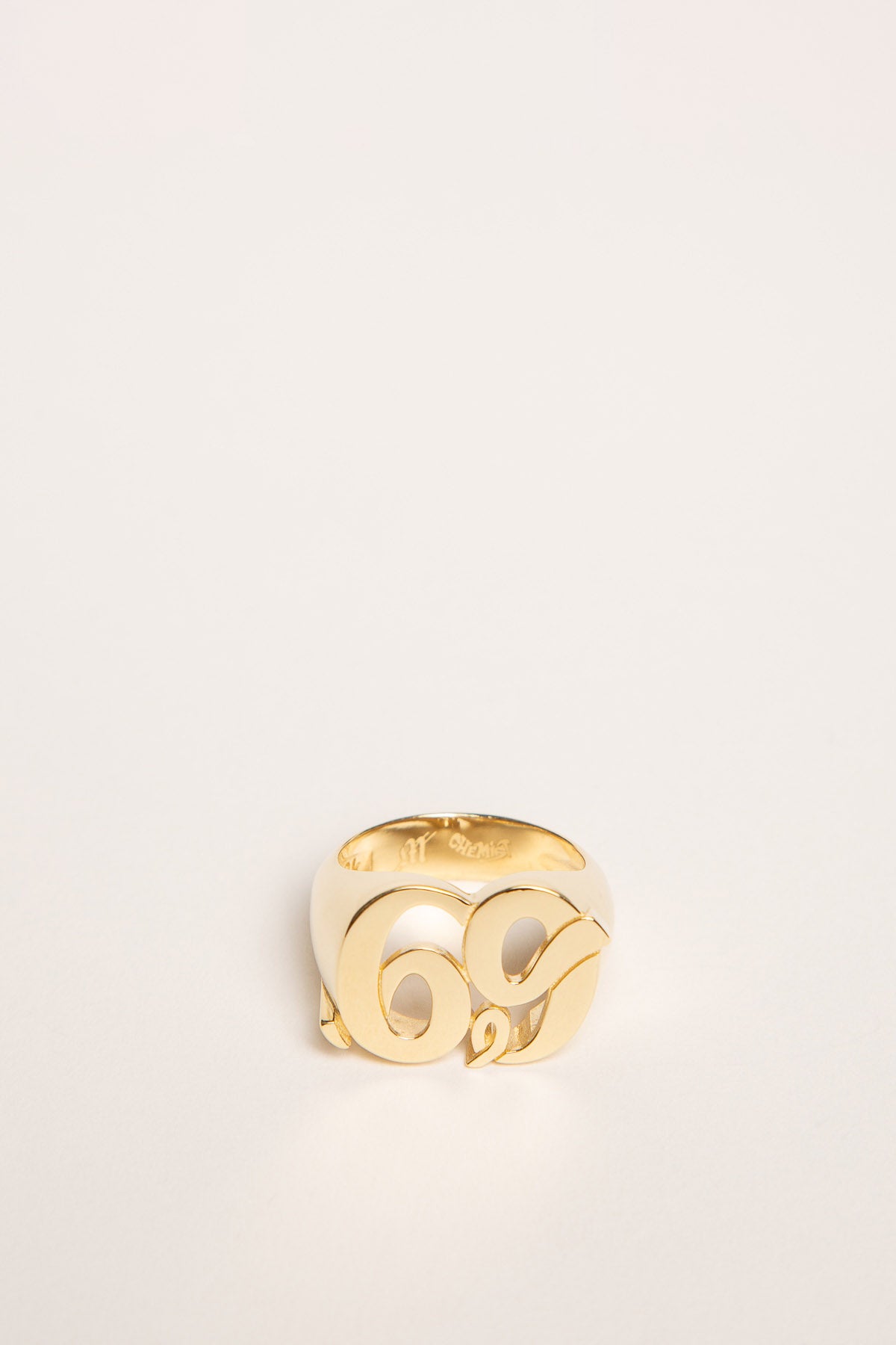 CHEMIST | YELLOW GOLD L FACE 69 RING