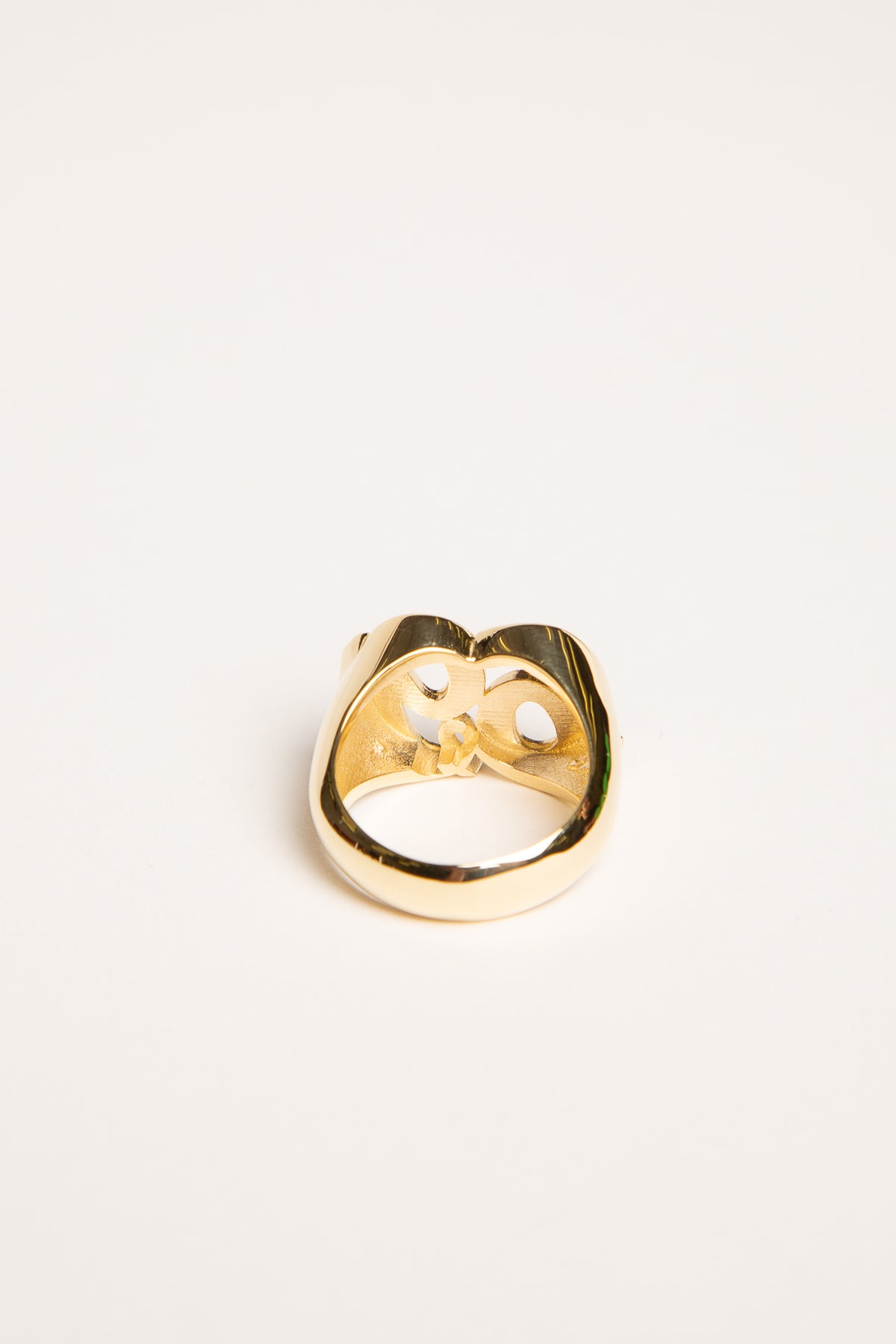 CHEMIST | YELLOW GOLD L FACE 69 RING - MAXFIELD LA