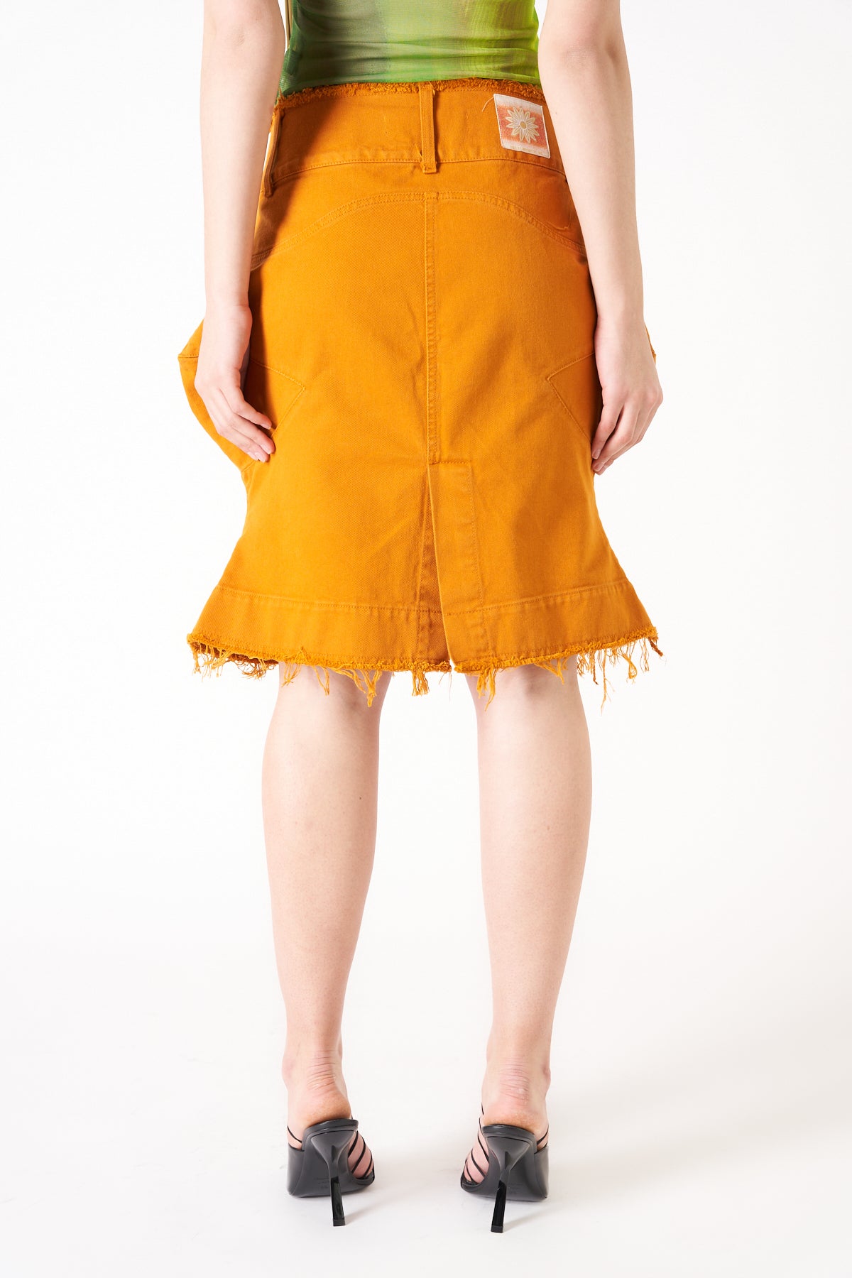 PAULA CANOVAS DEL VAS | SPIKY DENIM SKIRT - MAXFIELD LA
