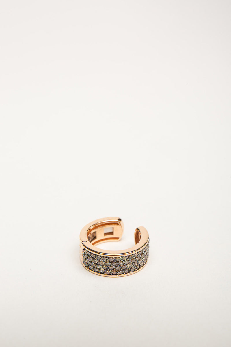 FIYA JEWELLERY | ROSE GOLD CHAMPANGE DIAMOND EAR CUFF