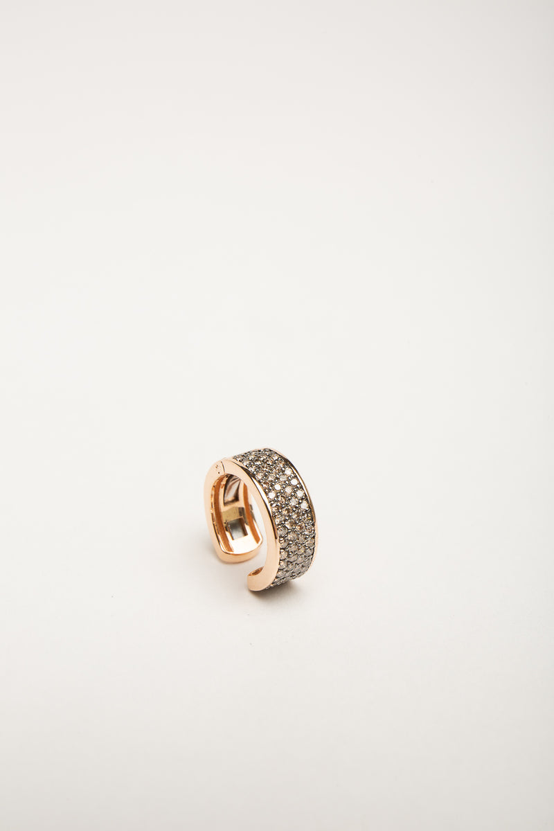 FIYA JEWELLERY | ROSE GOLD CHAMPANGE DIAMOND EAR CUFF
