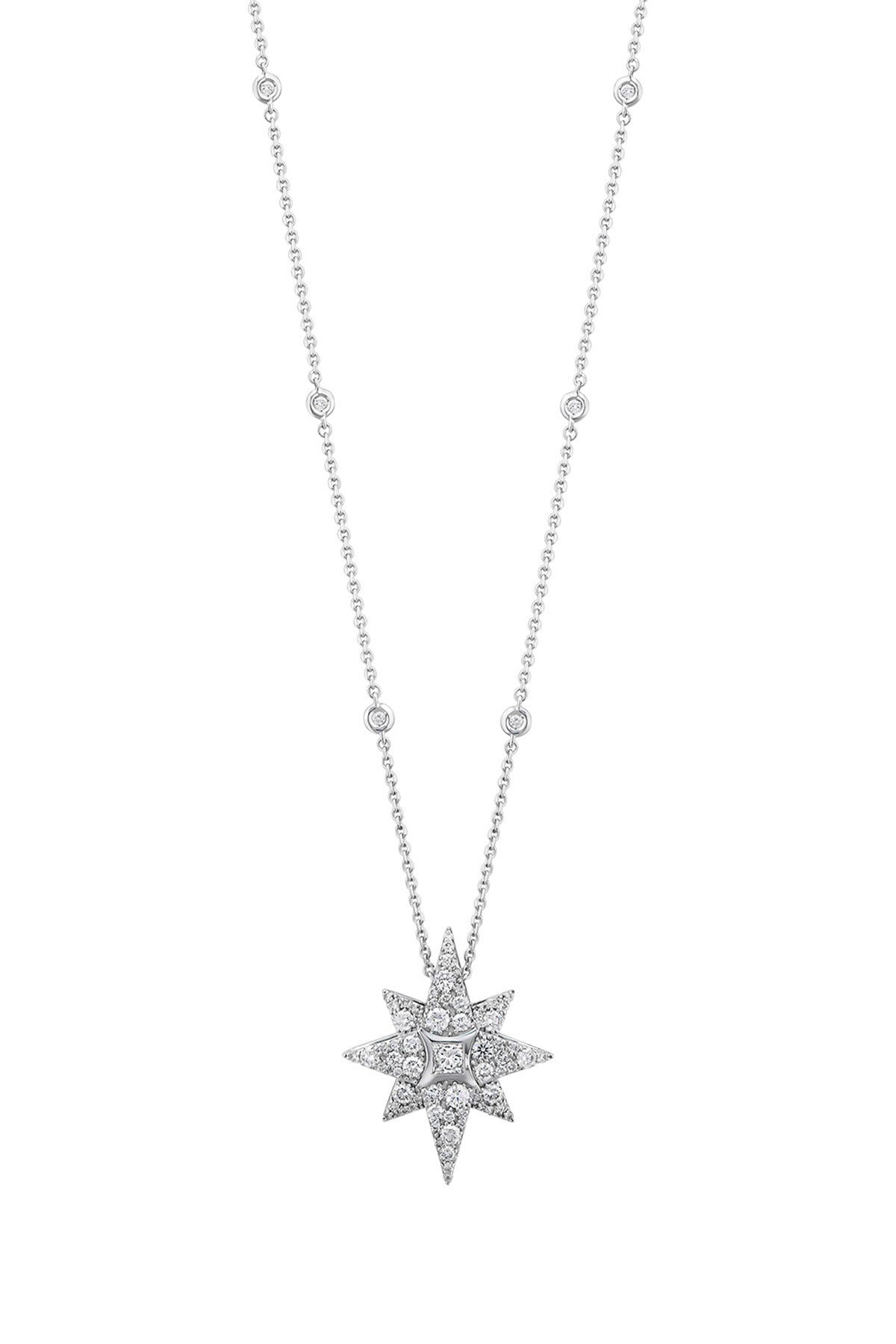 Star necklace white gold deals
