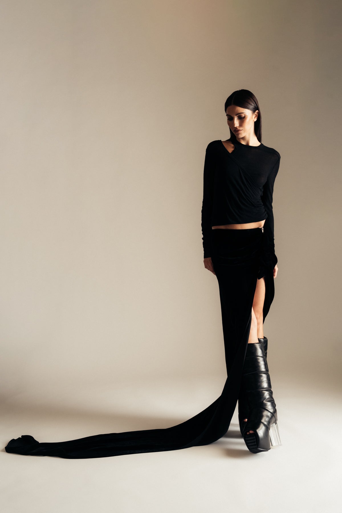 RICK OWENS | WOVEN EDFU SKIRT - MAXFIELD LA