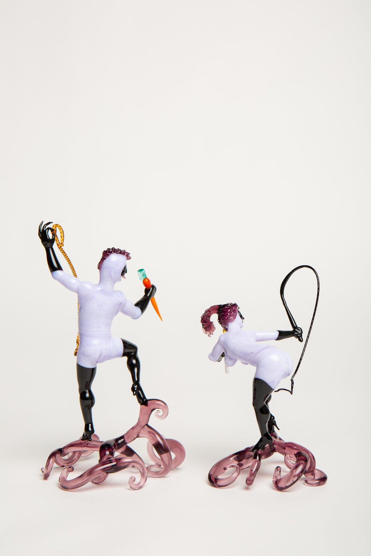 MAXFIELD PRIVATE COLLECTION | MAN AND WOMAN GLASS FIGURES
